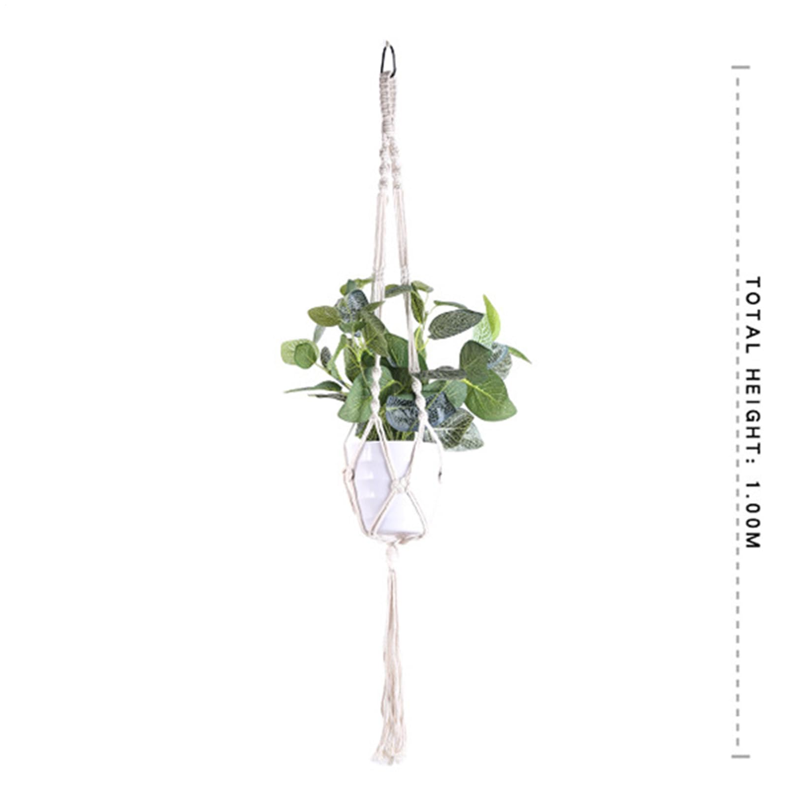 Portavasi Appesi in Macramè 5 Pezzi Bohemia Intrecciati Antiscivolo | Portavasi Per Vasi Da Fiori Da Interno Per Soffitto Parete Appendere Piante Grasse