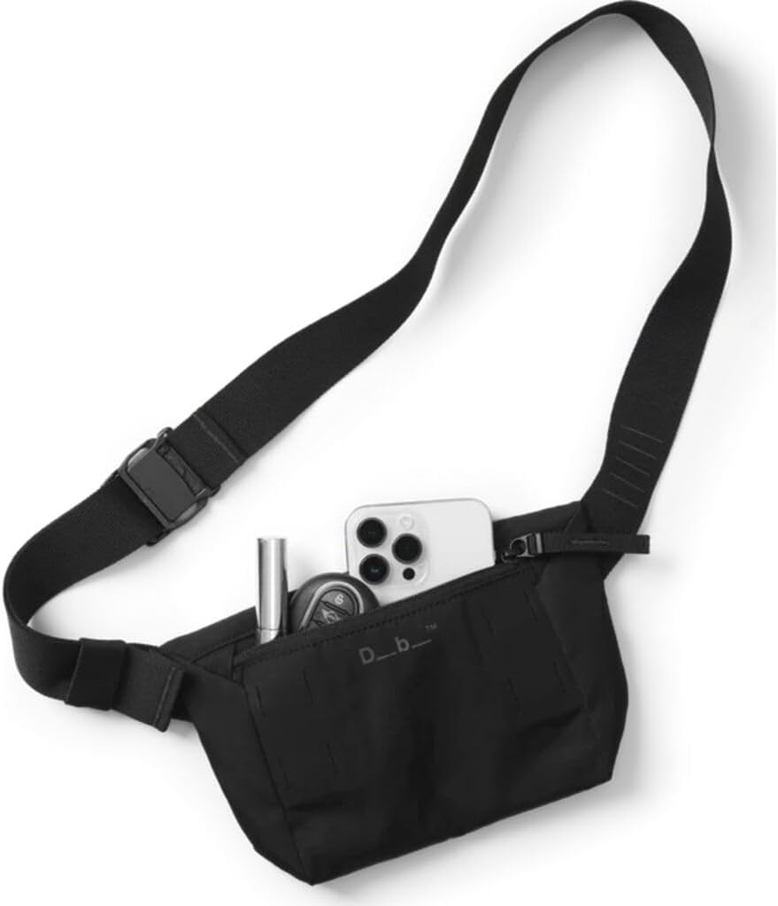 Db Journey Freya Fanny Pack for Women - Water Resistant Waist Pouch, Lightweight Belt Bag with Protective Fleece-Lined Pocket, Adjustable Strap, Medium - Fogbow Beige