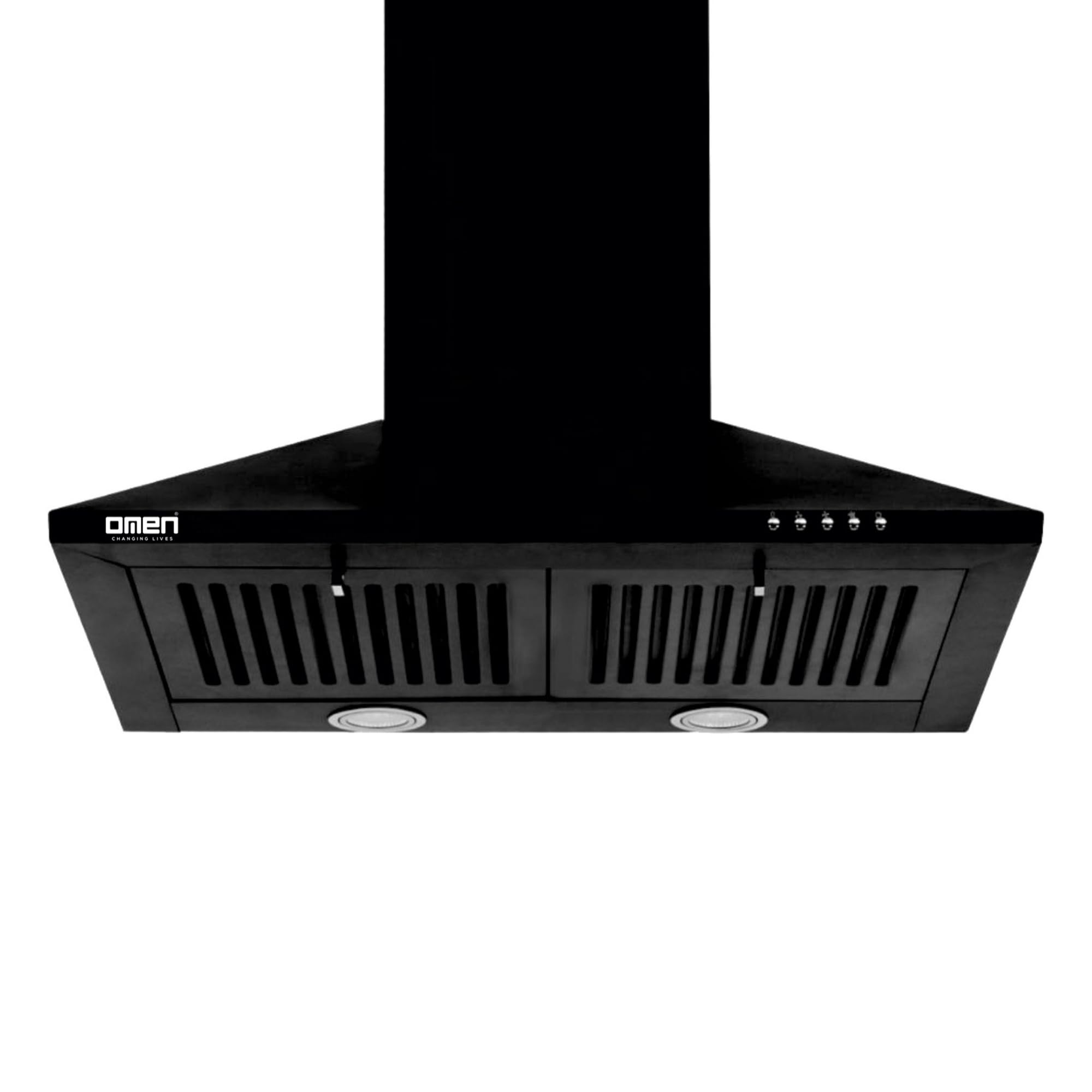 Omen Changing Lives Sonic 60cm 1100m3/h Auto Clean Kitchen Chimney | 3 Speed Control Push Button | Heavy-duty baffle filters | 5 Year Warranty On Motor-image-6
