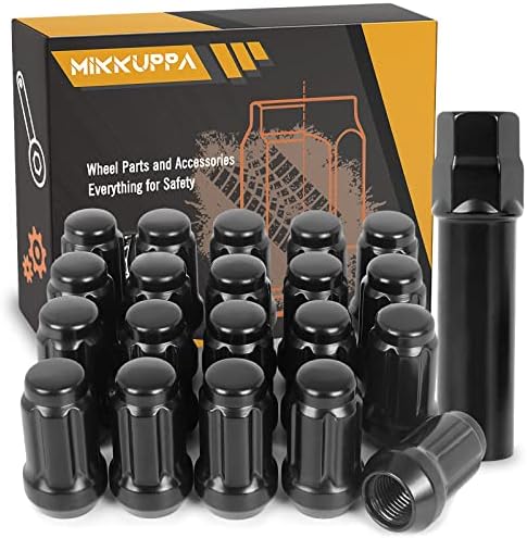 M12X1.5 48mm Open End Wheel Nuts, Tapered Acorn Seat Forged Locking Nut Racing Nuts Black - View #6