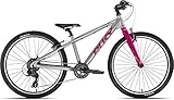 höhenverstellbarer Sattel Puky LS-Pro 24-8 Alu Kinder Fahrrad silberfarben/Berry