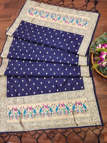 Image of DEVANGI Women's Pathni Banarasi Silk Unstitched Salwar Suit Dress Material With Dupatta