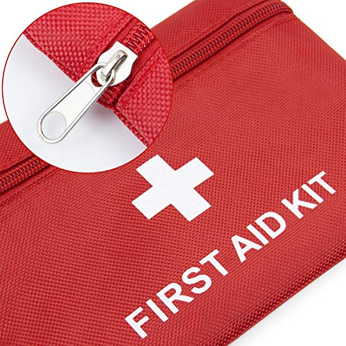 AUEAR, Pacote com 5 kit de primeiros socorros bolsa vazia bolsa vermelha de armazenamento de emergên