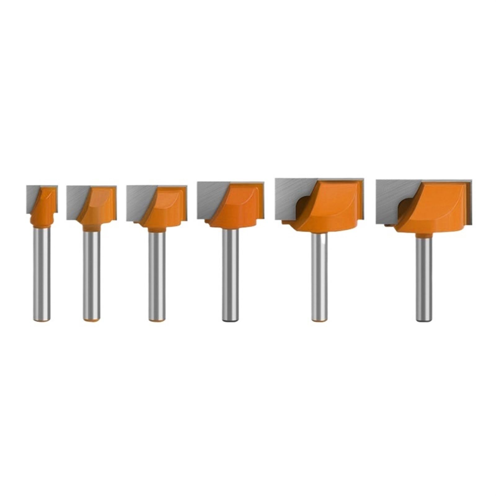 Frese Lavorazione Set di punte for fresatrici con gambo da 6 mm for la pulizia CNC, inferiori for fresa 8 for legno, for lavorazione del(6 Set)