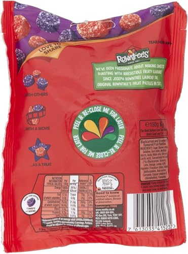 Rowntree's Fruit Pastilles Fresa y Grosella 143g 3 Pack miniatura 2