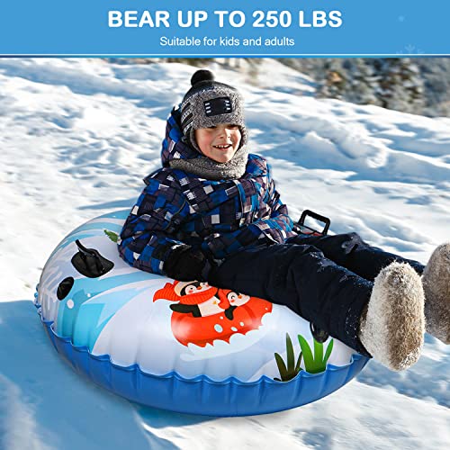 Penguin Snow Tube 39 Inch Snow Sled For Kids And Adults，0.8Mm Thick Wear-Resistant Material， Inflatable Winter Sled For Leisure Outdoor Sports Toys #TOP1