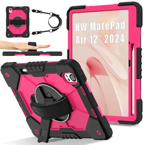 Funda para Huawei MatePad 12X de grado militar con soporte giratorio 360 grados