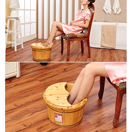 Tina de Madera para Spa de Pies con Cubierta miniatura 5