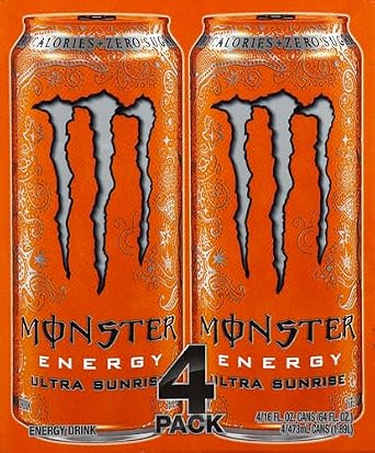 Monster Energy، Ultra Sunrise، 16 fl oz، 4 Pack