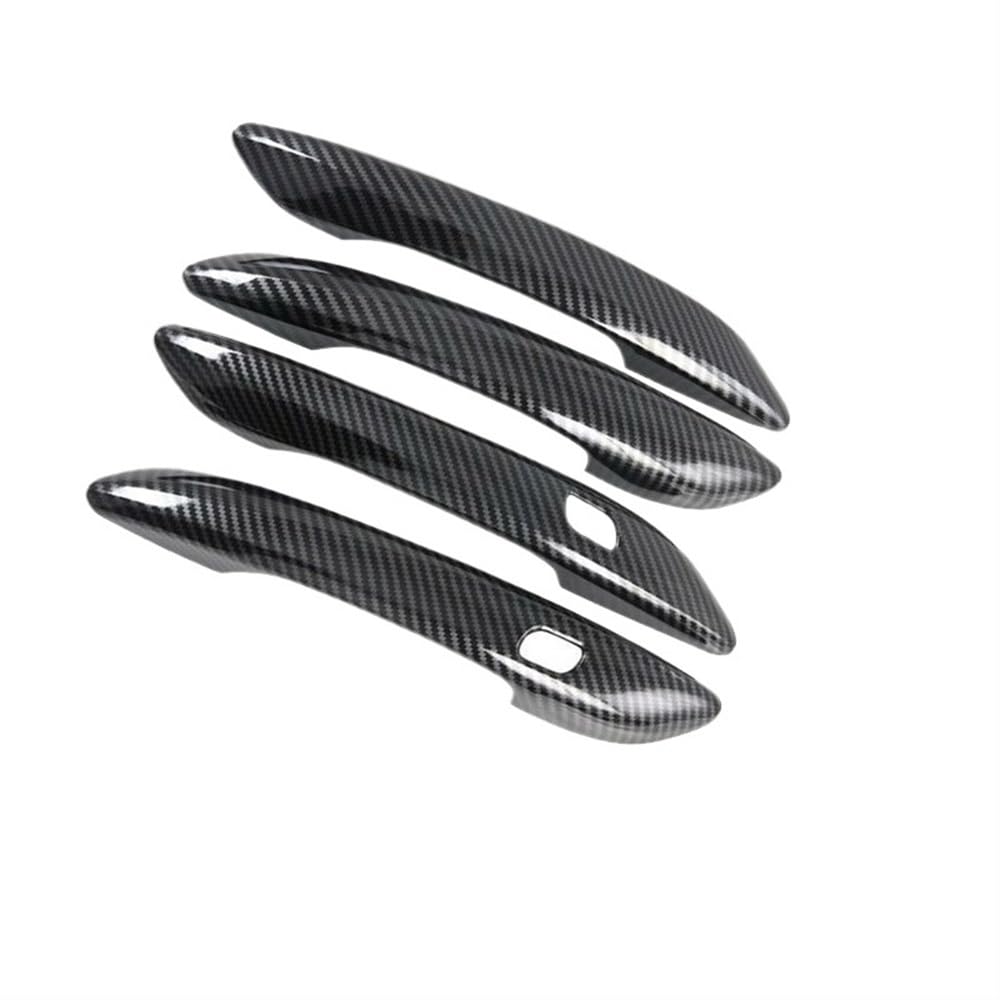 Mlhoghigd Carbon 4Pcs Door Handle Car Outer Door Handle Cover Trim For For Elantra For Avante For Cn7 2021-2024 Decoration Exterior Accessories