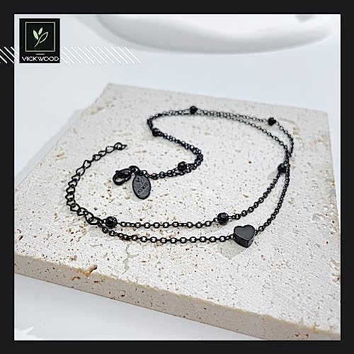 Tobillera de acero inoxidable con baño de oro de 18k elegante para mujer 3