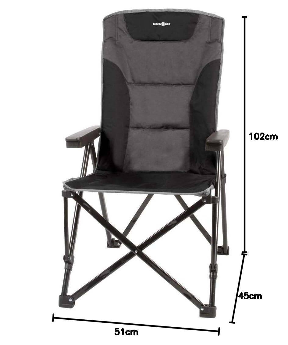 Brunner Sedia Raptor Recliner, da Campeggio, pieghevole e reclinabile, Universale