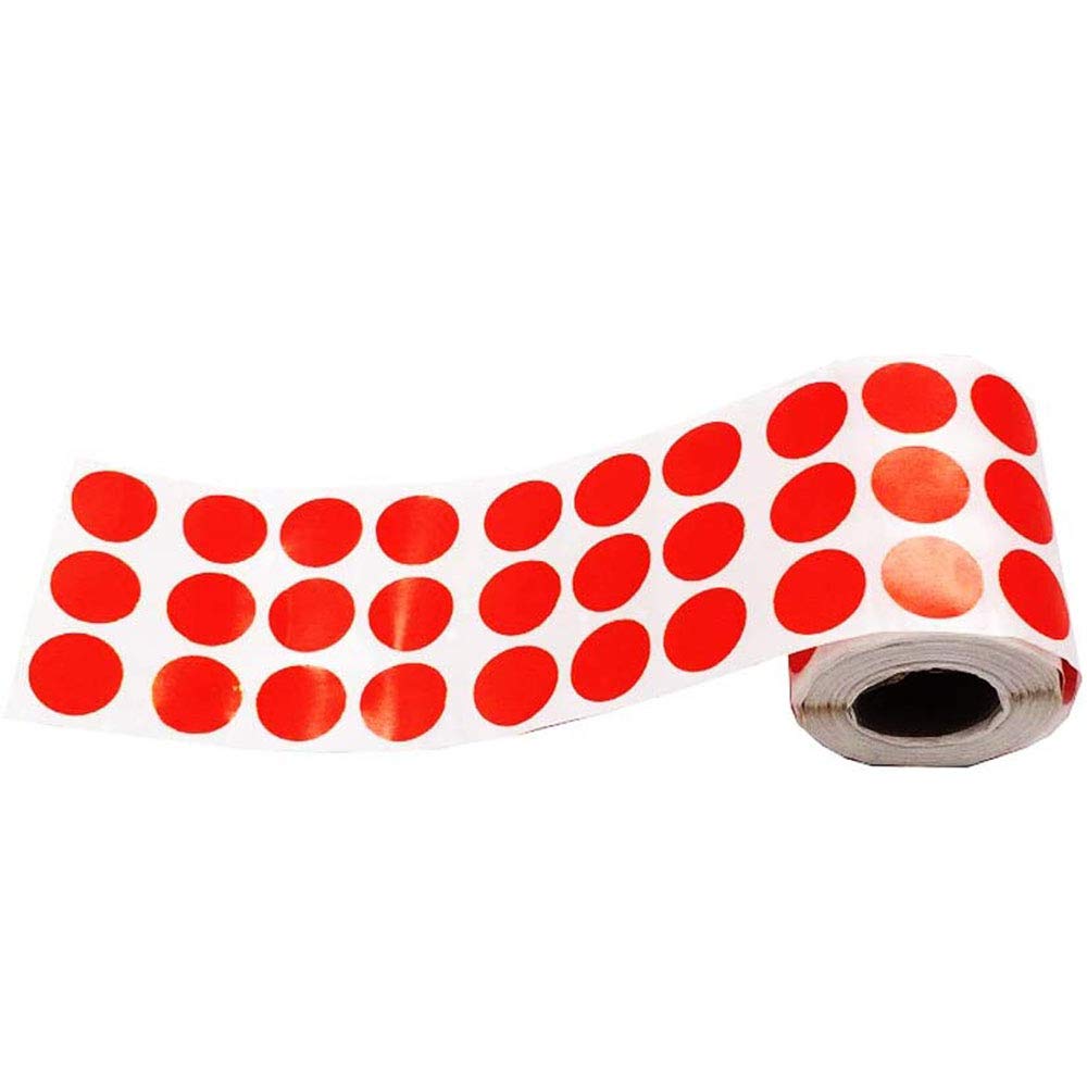 900 Pegatinas Adhesivas Para Diana De Tiro | 2 Cm, Reactivas Al Impacto, Amarillo Fluorescente, Rollo De Parches Para Cubrir Disparos