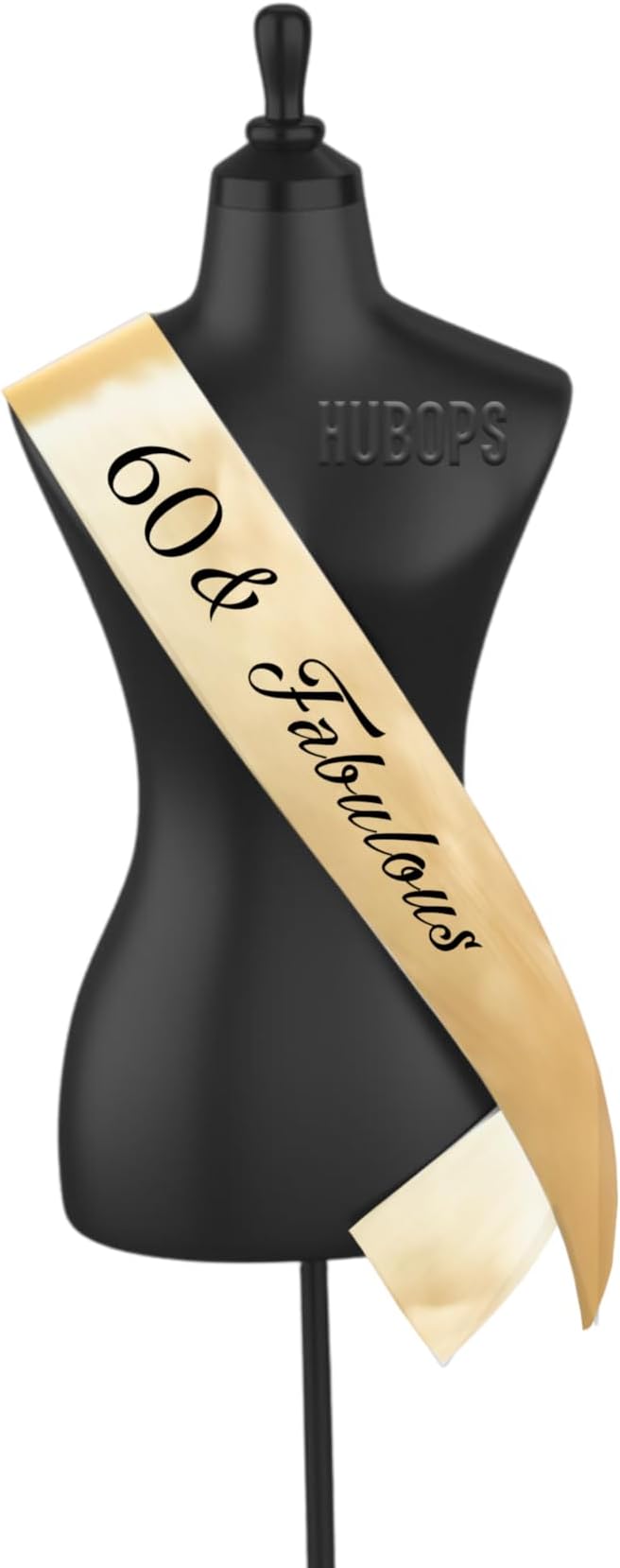 60 & Fabulous Sash Gold for Men and Women Birthday /60th Birthday Sash Party Decoration