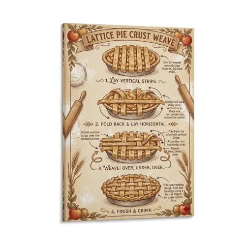 Pie Crust Lattice Guide - How to Weave Dough Steps