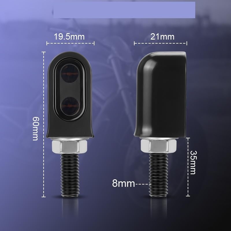 Clignotant LED moto M8 feu indicateur de direction 12V