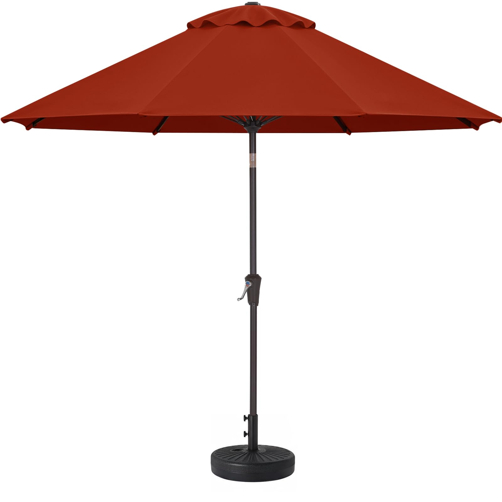 ABCCANOPY 9FT Patio Umbrella Outdoor 9 Ribs Table Umbrella（Terracotta）
