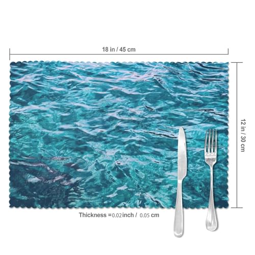 Sets de table mer en polyester pour protéger des taches et plats chauds
