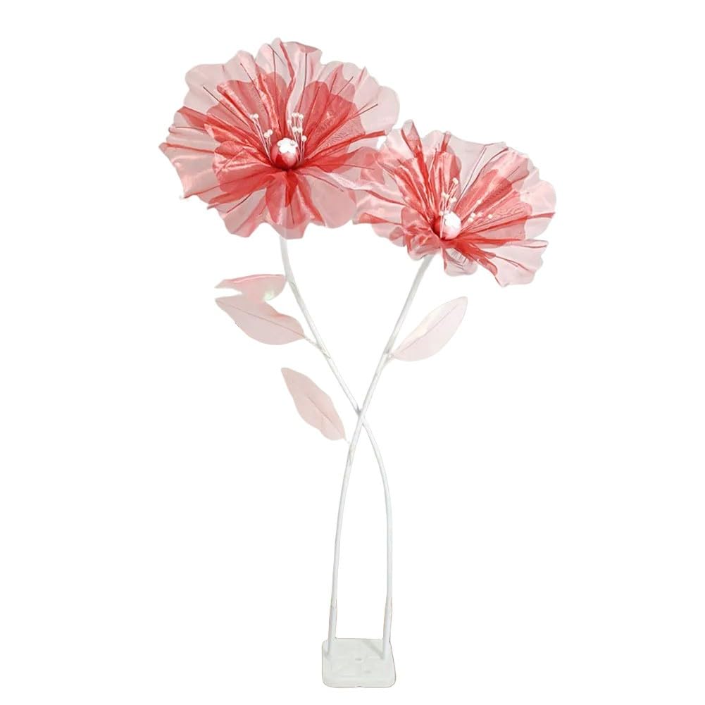 Realistisches Kunstblumen-Set, 150 cm Höhe mit 36 x 14 cm Blättern, Gaze, Blumen-Requisite, Hochzeits-Party-Dekoration