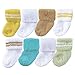 Luvable Friends Unisex 8 Pack Newborn Socks, Yellow, 0-6 Months