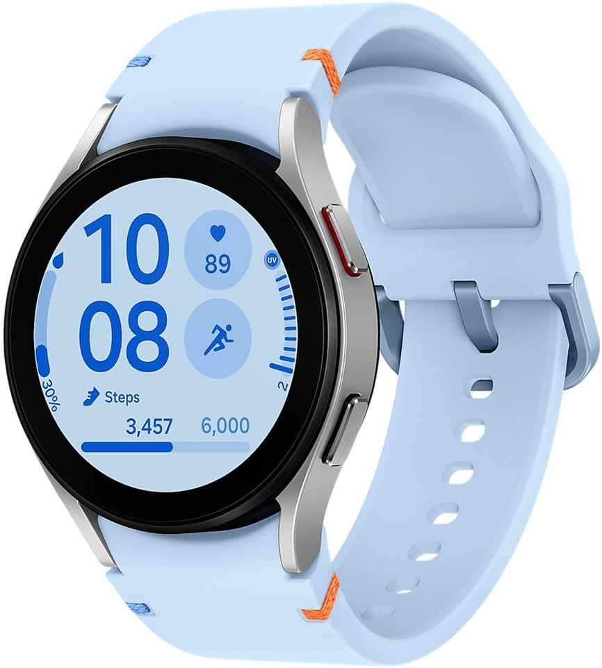 SAMSUNG Galaxy Watch FE 40mm Bluetooth AI Smartwatch w/Fitness Tracking, BIA Sensor, Personalized HR Zones, Heart Rate Tracker, Sleep Monitor, Latin American Version, 2024 (Silver)