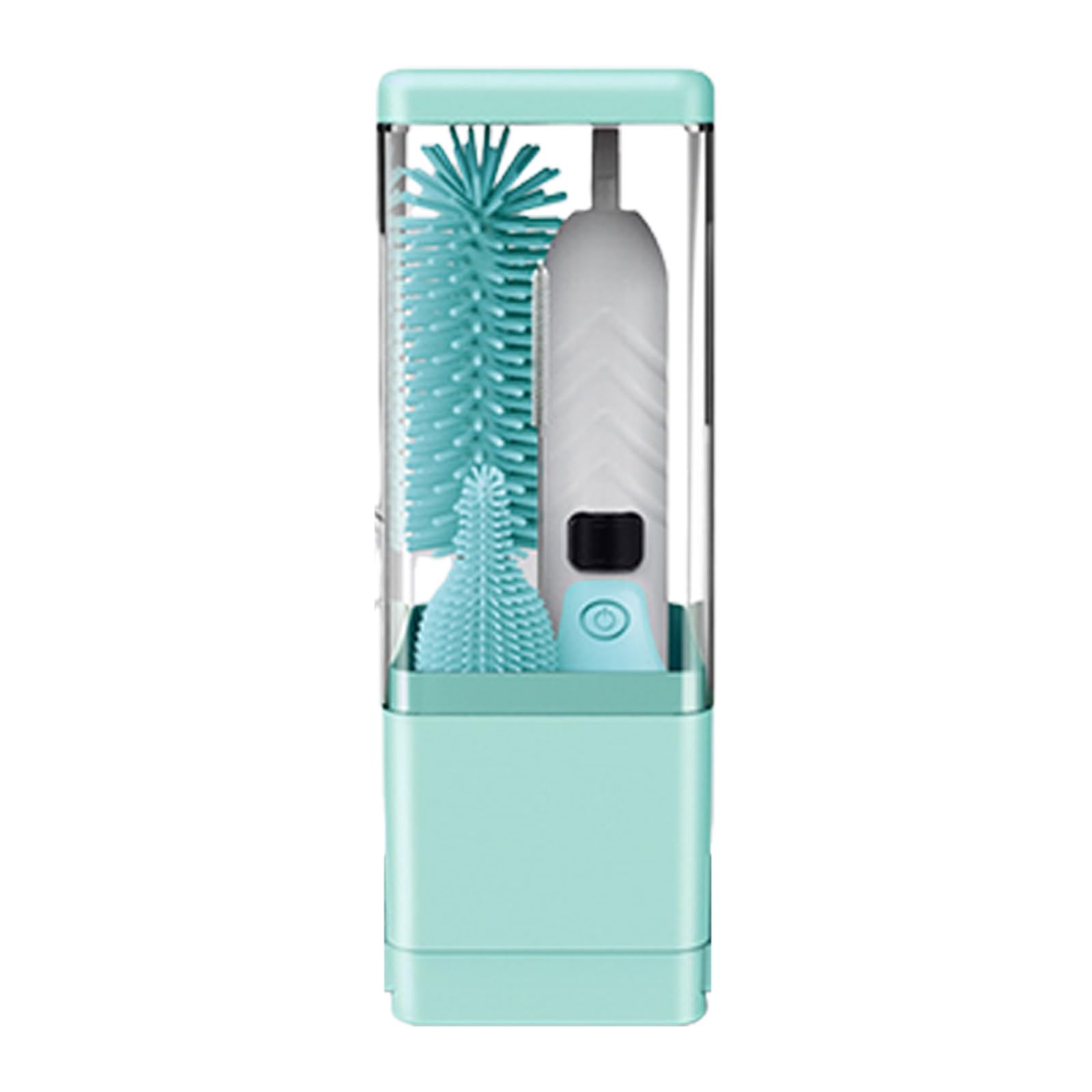 Ensemble de nettoyage de biberons efficace comprenant un stérilisateur à brosse électrique et un de séchage multi-biberons pour la sécurité des nourrissons, brosse en silicone