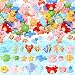 Giegxin 40 Pcs Summer Resin Charms Sea Animals Crab Dolphin Shell Starfish Flatback Cabochon Accessories Cute Embellishments Bulk for Jewelry Cellphone Case Scrapbooking Headband DIY Craft Making