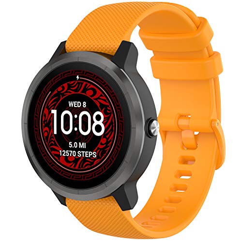 Correa de reloj compatible Garmin silicona 20mm miniatura 1