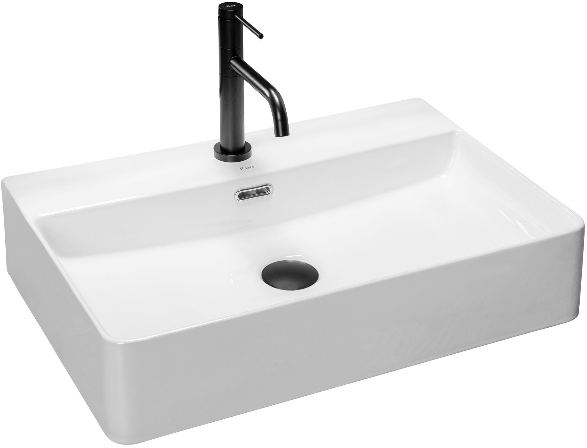 Countertop Washbasin Rea Gina 60 WhiteCeramic from B&Q