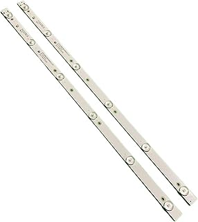 HABITZ TV's LED Backlight Strips Compatible with Fusion FLTV-32B100 FLTV-32B110T 32" LED TV Bars MS-L1343 V2 Bands Rulers JL.D32061330-081AS-M (Color : 2 Pieces)