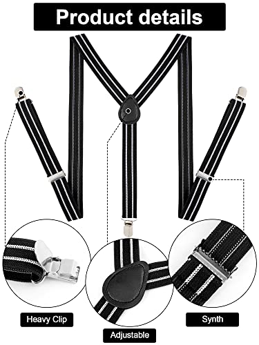 Satinior SATINIOR-BOW TIE SET-01 Suspender And Bow Tie Set 80S Clip thumb #3