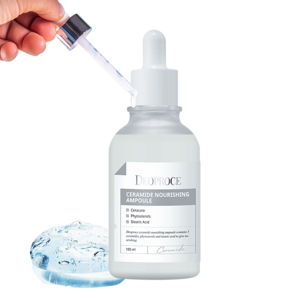 Deoproce Sheer Ceramide Nourishing Intensive Ampoule w/ 5 types of Ceramide Ingredients restore skin's natural barrier, Improve cell structure and