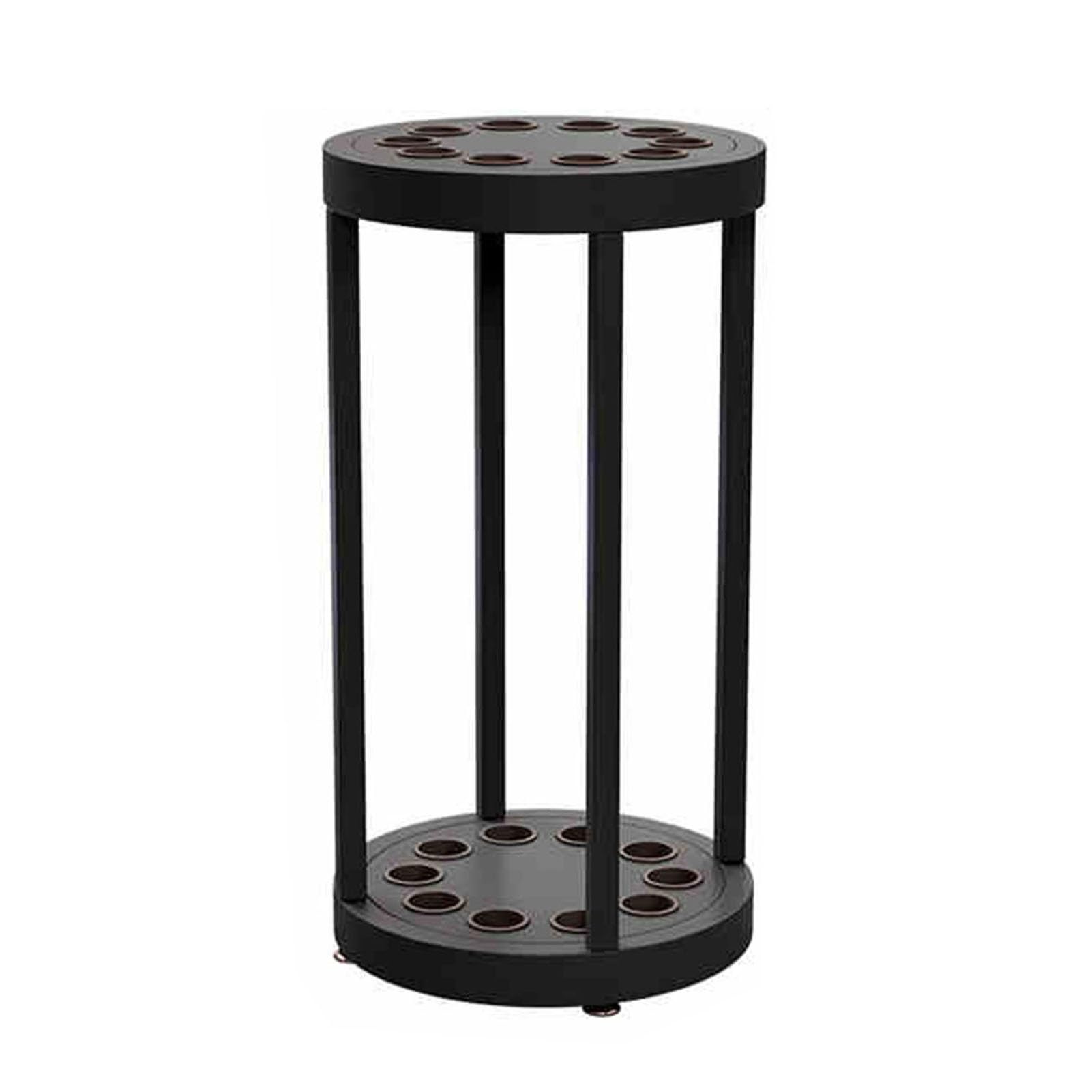 ZFUCMAYL Billiard Cue Racks for 10 Sticks,Cylindrical Billiards Pool Stick Holder,Display Floor Storage,for Gymnasiums(Black)