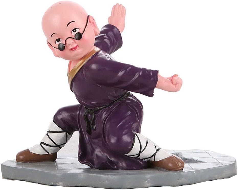 Creative Wine Rack Little Monk Shape Wine Bottle Holder Tabletop Wine Shelf Crafts Decoration Freestanding Display Stand for Home Purple/Blue Clothes Wine Racks Free Standing