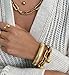 iF YOU Chunky Gold Bangle Bracelets for Women, Big Stretch Bangles Set, Trendy Stackable Chain Bracelet Stack Fashion Accessories Jewelry Gifts (A1-Bangles & Chain)