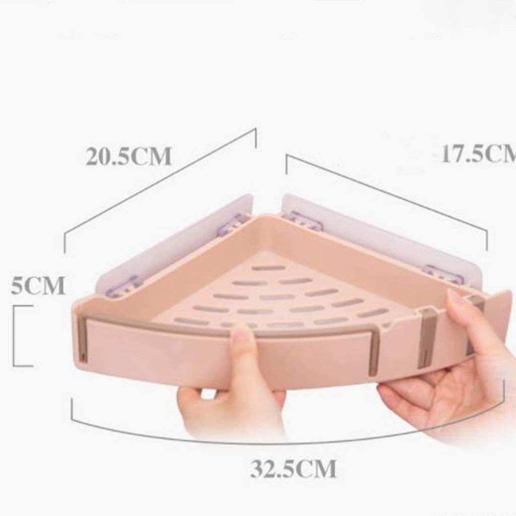 Estante de baño Almacenamiento de baño, Estante de baño Inodoro Tocador Triangular Almacenamiento de toallas Perforación sin pared baño para colgar en la pared