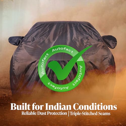 Image of Autofact Premium Car Cover for Venue 2025-2026 | All Weather Water-Resistant Full Body Car Cover | Light-Weight Triple-Stitched Outdoor Shield with UV Protection, Dustproof & Heat-Resistant