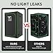 ATOUR 48”x48”x80” Grow Tent, Reflective 600D Mylar,Hydroponic Grow Tent with Observation Window and Floor Tray for Indoor Plant Growing 4’x4’