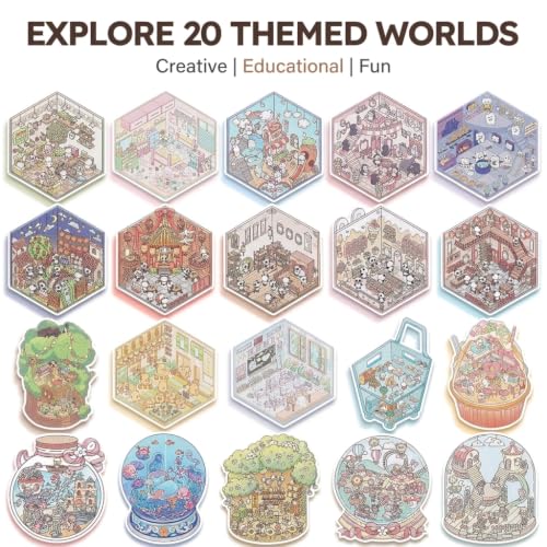 Image of PATPAT Stickers for Kids Activity 100 Sheets 3D Stickers Set for Girls