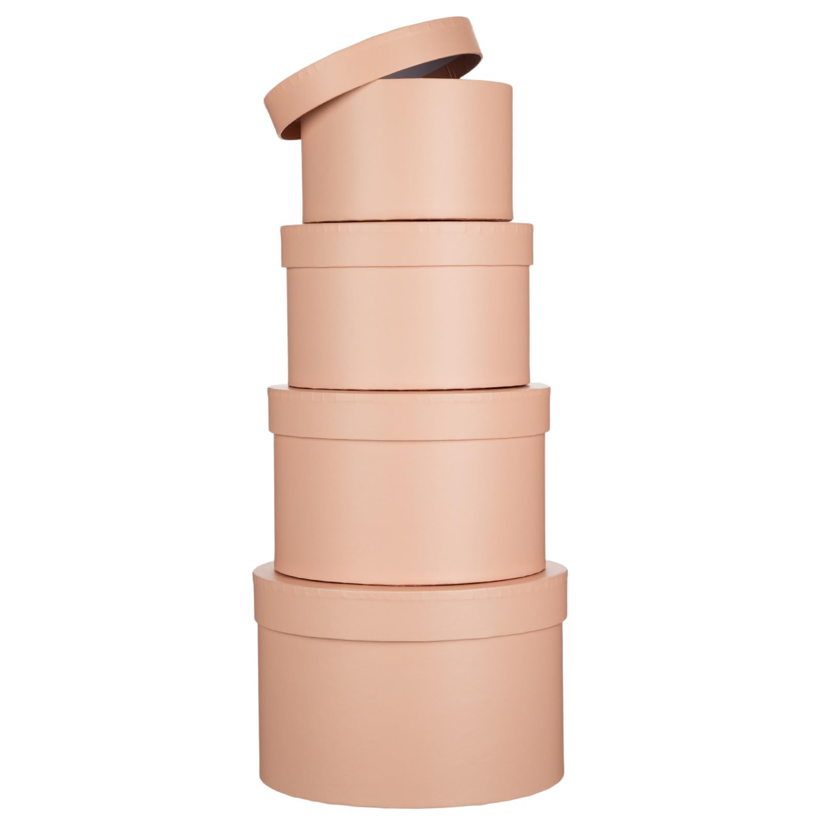 Round Gift Boxes with Lids for Presents Paper Floral Boxes for Arrangement — image 1