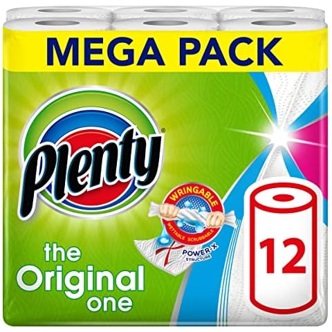 PLENTY Kitchen Roll, 12 Rolls, 1200 Sheets thumbnail