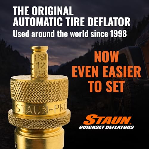 Image of Staun Quickset Tire Deflators with Precision Gauge (6-30 PSI)