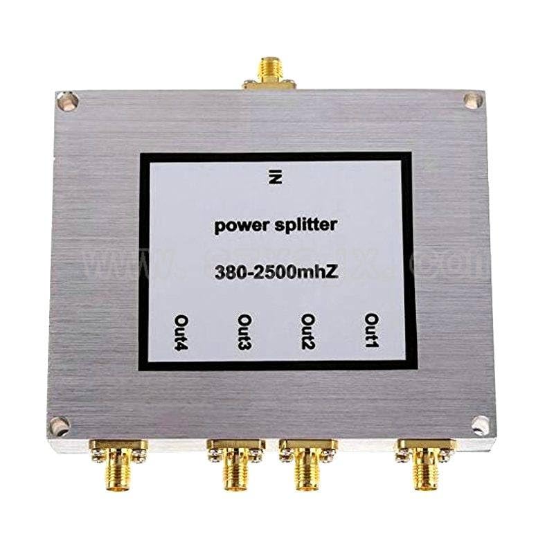 New 4 Way SMA Power Splitter 380mhz~2500MHz SMA Female Power Divider Signal Cable Splitter Female Divider