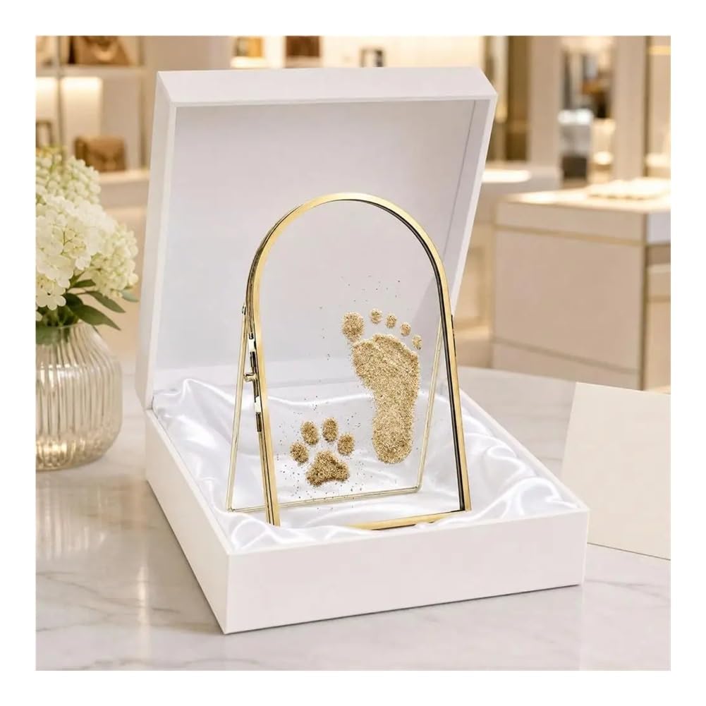 Kit for impronte di mani di bambini, cornice for display ricordo di sabbia marina fai-da-te(L)