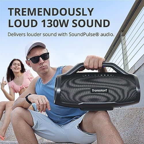 Miniatura 2 de Tronsmart Bang Max Altavoz Bluetooth 5.3, Altavoz Portátil 130w Potente, Sonido Estéreo, Luces Led Y Waterproof Ipx6, 24h De Reproducción, Con Aux, Tf, App, Agujero De Guitarra