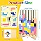 Dandin Holzpuzzle Kinder,Holz Stapelpuzzle Spielzeug,3D Puzzle Holz,Montessori Spielzeugs,Wooden Stacking Puzzle Toy, Montessori Spielzeug ab 3 Jahre, mit 10 Karten,Geschenk für Jungen und Mädchen