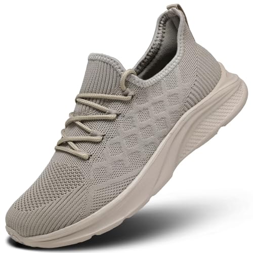 Mens Walking Shoes Slip on Tennis Running Fashion Casual Sneskers Work Gym Shoes Comfort Lightweight Mesh Soft Sole