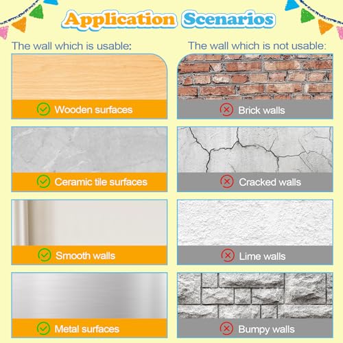 Vinilos decorativos arcoíris acuarela para pared 2 piezas miniatura 7