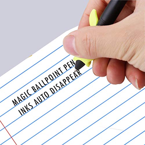 Reusable Magic Writing Paste Children,Be Reused Handwriting Inks Auto Disappear Magic Ballpoint Pen for Baby, Kids. Disappearing Ink Refills Pen, Save Paper, Keep Your Walls and Furniture Clean - bla