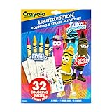 Crayola Retired Colors Coloring & Activity Set, Retired Crayons & Stickers, 32 Pgs, Gift for Kids Ages 3+